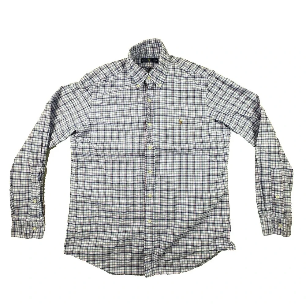 Polo‎ Ralph Lauren Men's Plaid Button Down Colored Pony LS Shirt SEE DESCRIPTION